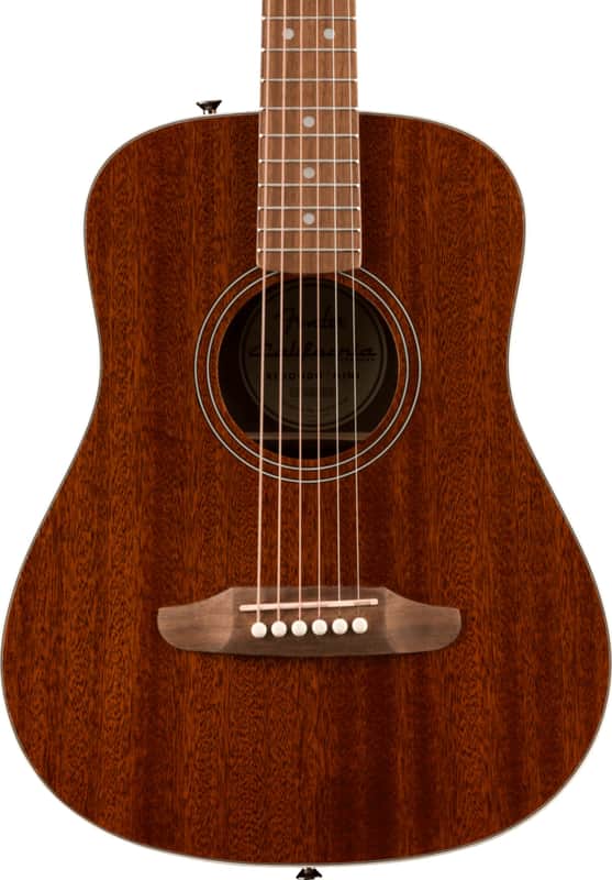 Fender California Standard Redondo Mini Dreadnought Acoustic Guitar, Sapele Top, Natural Sapele image 1