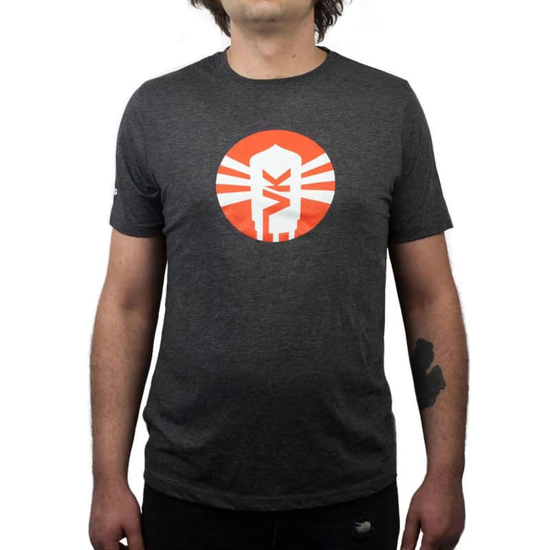 Vintage King T-Shirt - Gray with Red Logo - Large image 1