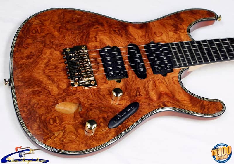 Ibanez Iron Label S Series SIX70FDBG Electric Guitar, Bubinga Top