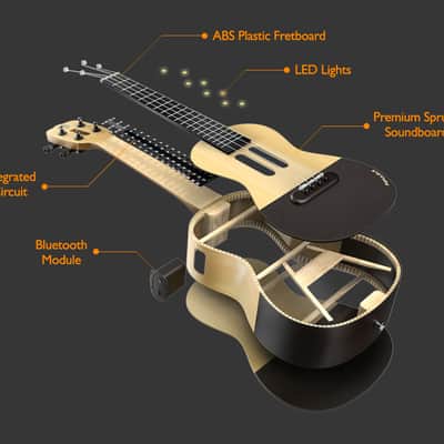 Populele U1 23 Inch 4 String Xiaomi Smart Ukulele with APP Controlled LED Light Bluetooth Connect imagen 5