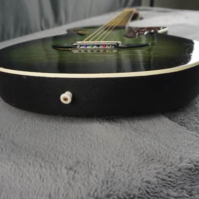 Nikko Guitar 3823 - Quilted Green Acoustic Guitar image 5