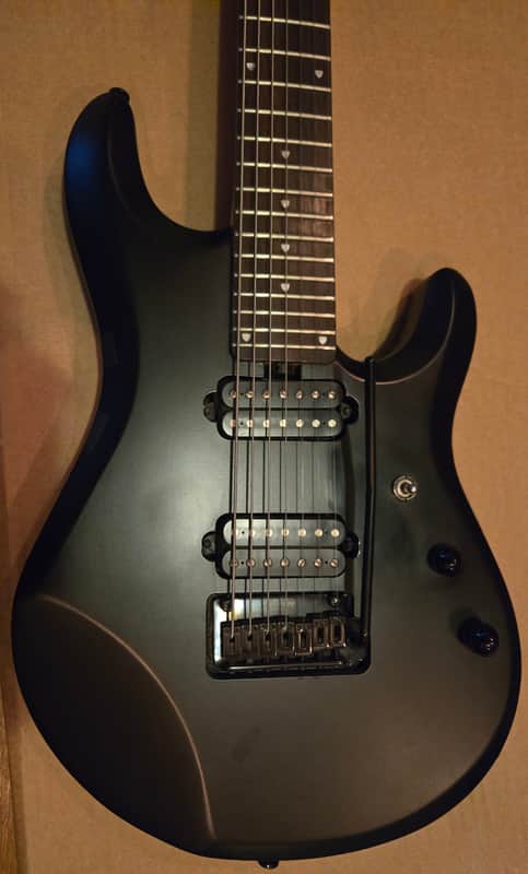 Sterling JP70 John Petrucci 7-String Electric Guitar, DiMarzio Illuminator PUs - Stealth Black image 1