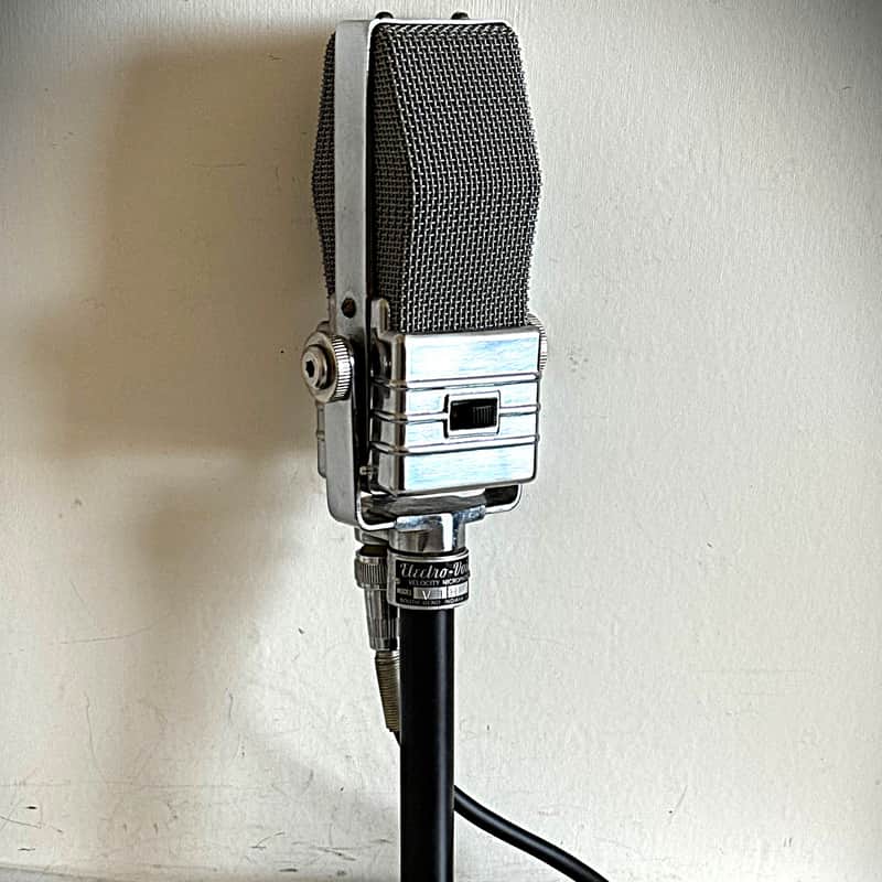 Awesome 1940s Electro Voice V1 Ribbon Microphone, new ribbon, stand & cable incl image 1