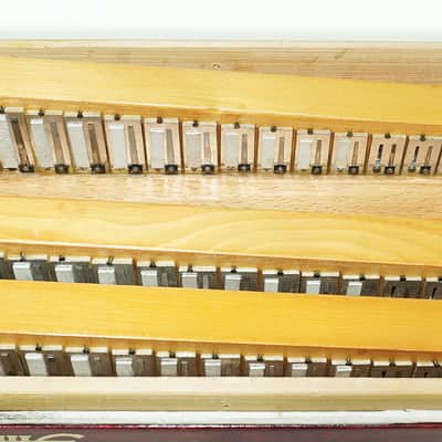 Tulskiy Russian Bayan Etude 205M Button Accordion 100 bass Acordeone de Botones, with Straps and Hard Case, 2437, Vintage Tula Factory Musical Instrument image 12