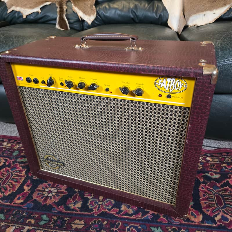Rare Carlsbro Fatboy Tube Guitar Amplifier 1x12" 30 watt Combo Made in UK AC30 Style Tone image 1