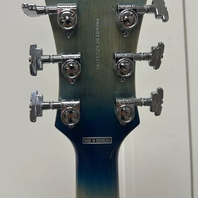 D'Angelico Premier DC XT Semi Hollowbody Electric Guitar - Blue Burst image 6