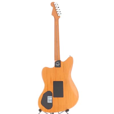 Fender Certified Pre-Owned American Acoustasonic Jazzmaster All-Mahogany, Ebony Fingerboard, Bourbon Burst (I5) (3019A) image 6