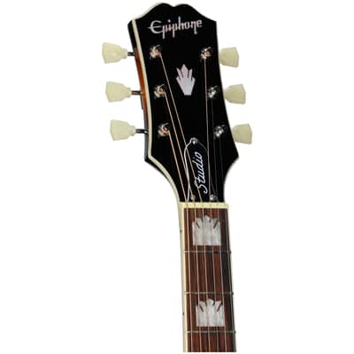 Epiphone J-200 Studio, Vintage Sunburst, with Gig Bag image 7