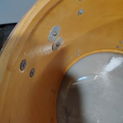 Ludwig 3 Ply With Inner Rings 18"(Diameter)x16"(Depth) Floor Tom 1970's - Black Wrap image 10