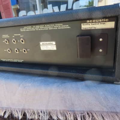 ACOUSTIC 1981 BASS HEAD MODEL 320 1 OWNER near MINT w/ MANUAL-FOOTSWITCH-WARRANTY AMAZING!! image 12