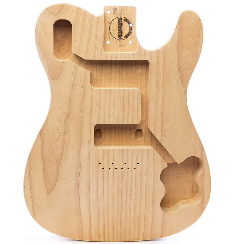Allparts Select Unfinished Brown Sugar Replacement Body for Tele Deluxe - Hum/Hum