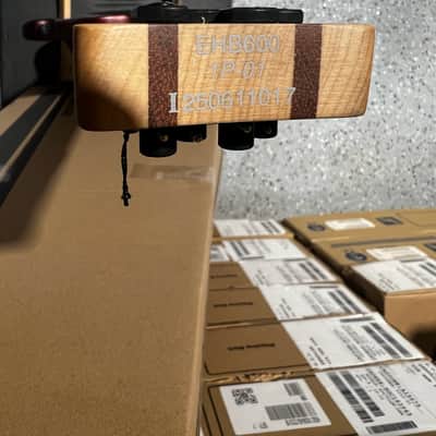 Ibanez Bass Workshop EHB600 Electric Bass Guitar - Charred Champagne Burst Matte image 6