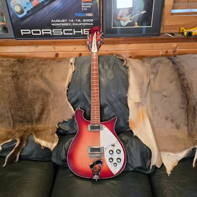 1996 Rickenbacker 620/12 Fireglo 12-String Solid Body Electric Guitar with OHSC image 3