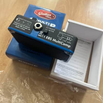 EBS MultiComp Studio Edition True Dual Band Compressor Pedal 2010s - Black/Blue image 5