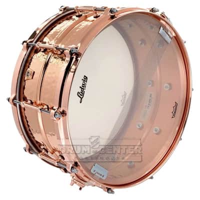 Ludwig LC662KTC Hammered Copper Phonic 6.5x14" 10-Lug Snare Drum with Copper Hardware, Tube Lugs 2018 - Present - Polished Copper image 4