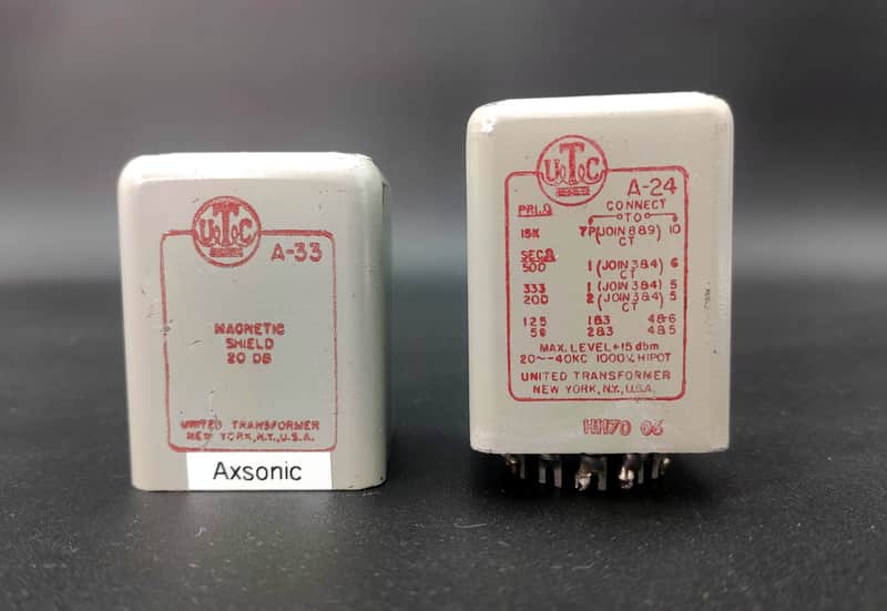 UTC A-24 Transformer UTC A-33 Magnetic Shield from 1970 API console Teletronix LA2-A - 2 image 1