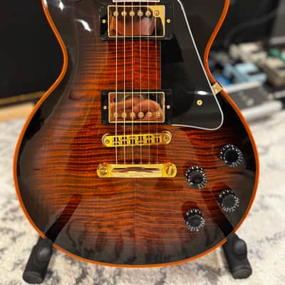 Gibson Custom Shop M2M Orange Widow Les Paul Custom Figured image 1