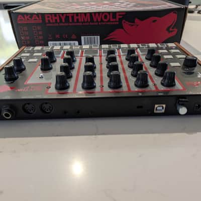 Akai Rhythm Wolf Analog Drum Machine and Bass Synthesizer 2014 - Present - Black image 2
