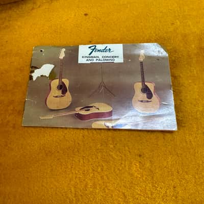 Fender Wildwood III With Warranty Card & Case Acoustic Late 60's image 16