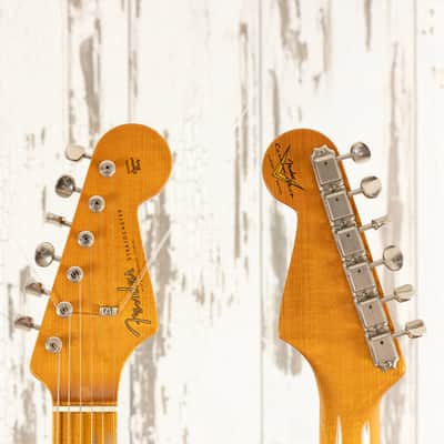 Fender Custom Shop Roasted Journeyman Relic '55 Stratocaster - 2017 NAMM Limited Edition - Desert Tan image 7