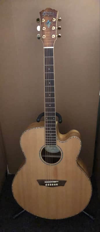 Washburn WJ55SCENS 2015 Jumbo Acoustic/Electric - Natural/Matte image 1