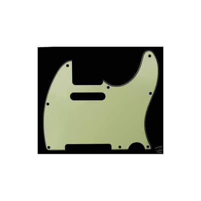 Telecaster 8 holes 3 ply Mint Green Pickguard PG0562-024 image 2