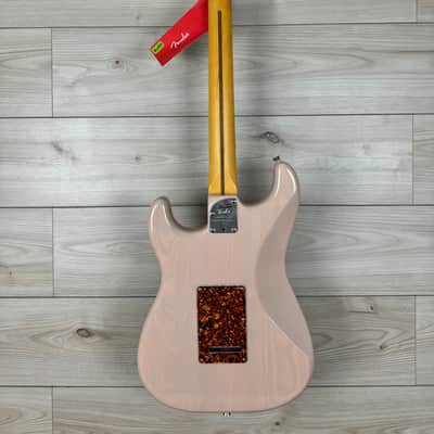 Fender Limited Edition American Professional II Stratocaster Thinline, Transparent Shell Pink image 13
