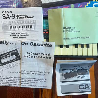 Casio SA-9 Black ORIGINAL BOX AND PAPERWORK image 15