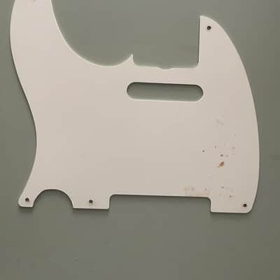 Vintage Fender Telecaster 1-Ply White 5-Hole Pickguard (1954–1959) image 2