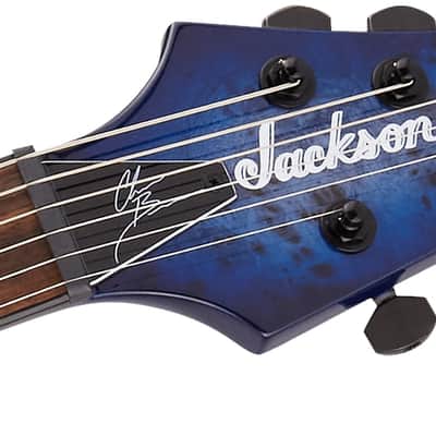 Pre-order! Jackson Pro Series Signature Chris Broderick Soloist™ HT6P trans blue image 2