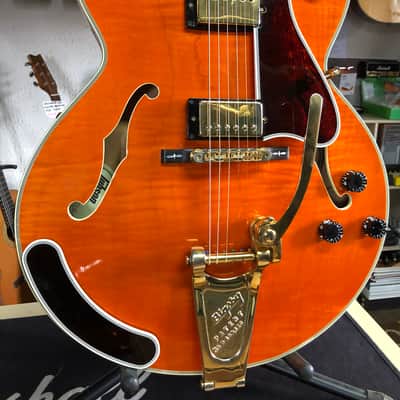 Rare Gibson Chet Atkins Country Gentleman de 1992 Sunrise Orange USA avec ses papiers et étui image 9