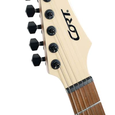 Cort MUTILITYII-MBG X Series Mutility II Double Cutaway Electric Guitar. Military Beige + gig bag image 3