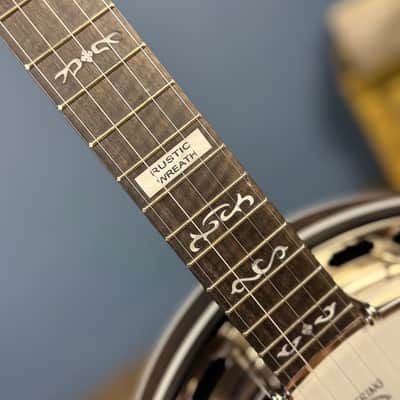 Custom Deering Rustic Wreath 5 String Banjo with Speed Finish Neck image 14