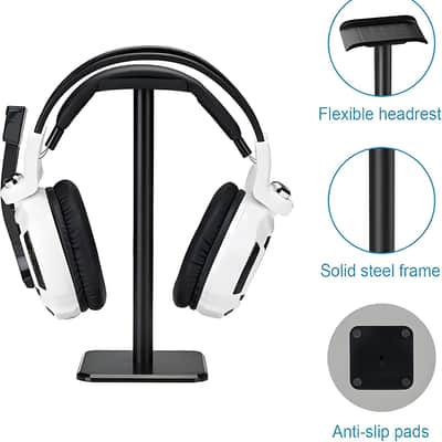 Headphone Stand, Universal Aluminum Metal Holder image 2