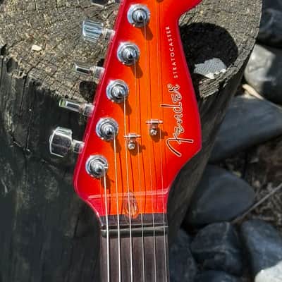 Fender Stratocaster Set Neck  1994 - stunning Custom Shop Set Neck Crimson'burst Flame Top ! image 6