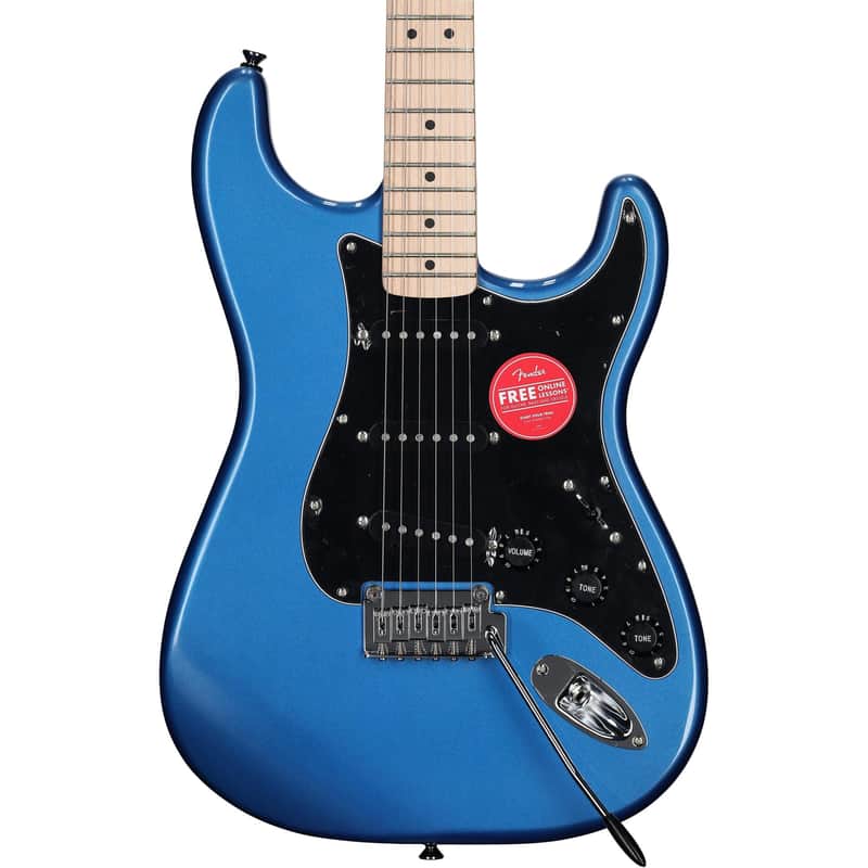 Squier Affinity Stratocaster Electric Guitar, with Maple Fingerboard, Lake Placid Blue image 1