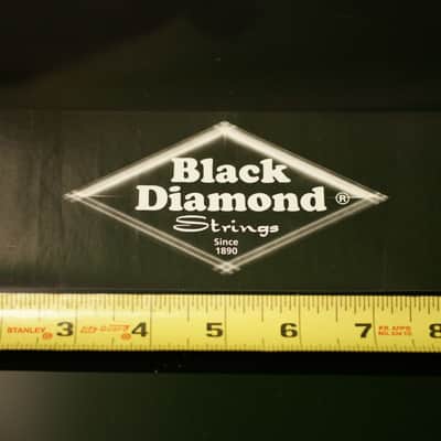Black Diamond Guitar Strings Authentic Vinyl Sticker Decal 8" x 3" NEW image 3