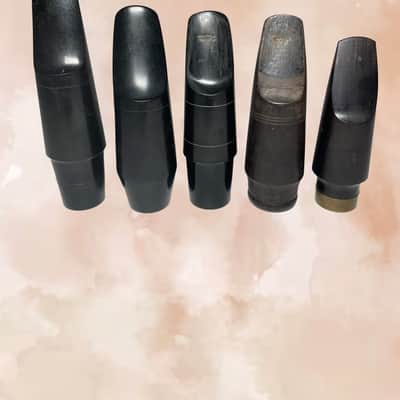 Vintage Clarinet / Saxophone Mouthpiece Collection (Lot of 5) - Hard Rubber & Wood image 2