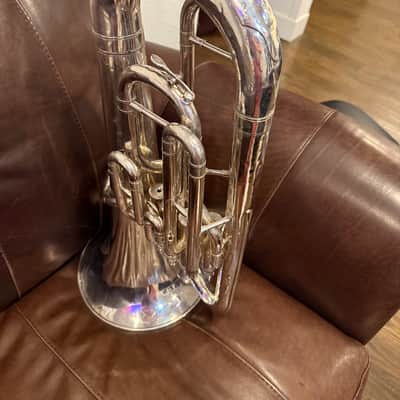 Yamaha YEP-321S Intermediate 4-Valve Euphonium 2010s - Silver-Plated image 9