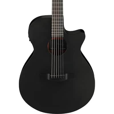 Ibanez AEG621BOT 6-String Grand Concert Acoustic Electric Guitar, Black Out image 7