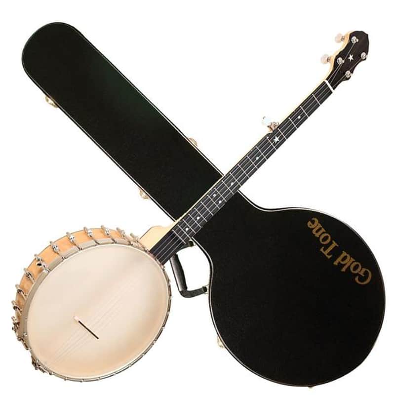 Gold Tone BC-350/L Bob Carlin Signature Series Scooped Maple Neck Openback Banjo w/Hardshell Case For Left Hand Players image 1