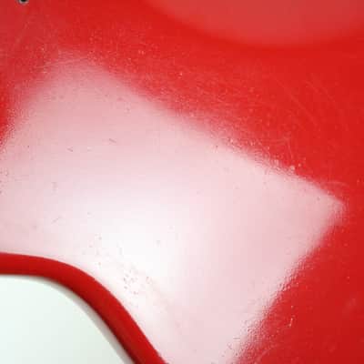 1976 Vintage Fender Precision Bass Bright Red Refinish Alder 4-Bolt BODY PBass 1970s USA image 18
