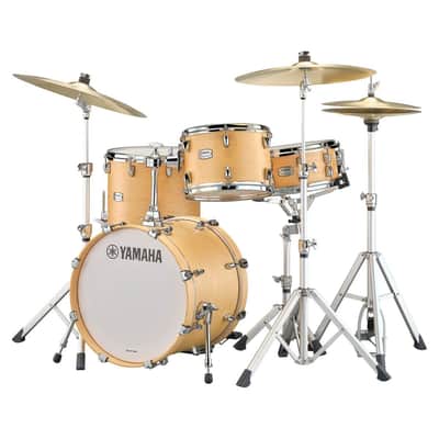Yamaha Tour Custom 4 Piece Shell Drum Shell Pack 22 inch Bass Butterscotch Satin image 2