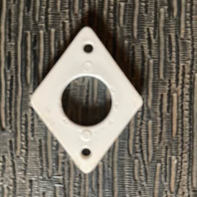 Silvertone Harmony Toggle Switch Plate Diamond 💎 1960s - White image 2