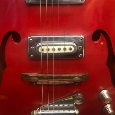Crestwood Astral II 1970's Red Jack White Played one Made in Japan image 9