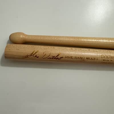 Vintage Shaw Alex Duthart Pipe Band Model Drumsticks – Made in England image 4