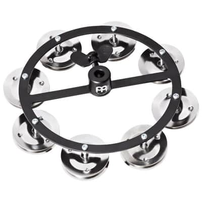MEINL HTHH1BK einreihig HiHat-Tambourin mit Stahlschellen black image 1