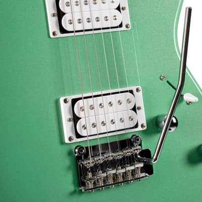 Cort G Series 250 Spectrum Double Cutaway Electric Guitar - Metallic Green image 3