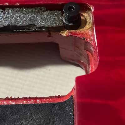 2000's Korean Ibanez RG320QS Red Quilt Sapele Top Basswood Guitar Body Edge Pro II Tremolo Ready image 9
