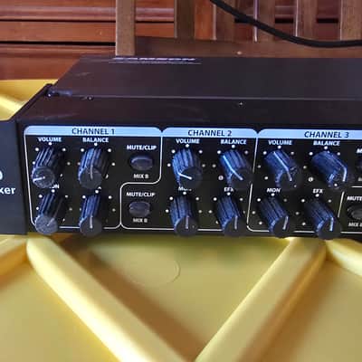 Samson SM10 Rack-Mounted 10-Channel Line Mixer 2010s - Black image 1